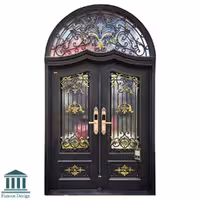 درب لوکس فلزی لابی فرفورژه کد 30902