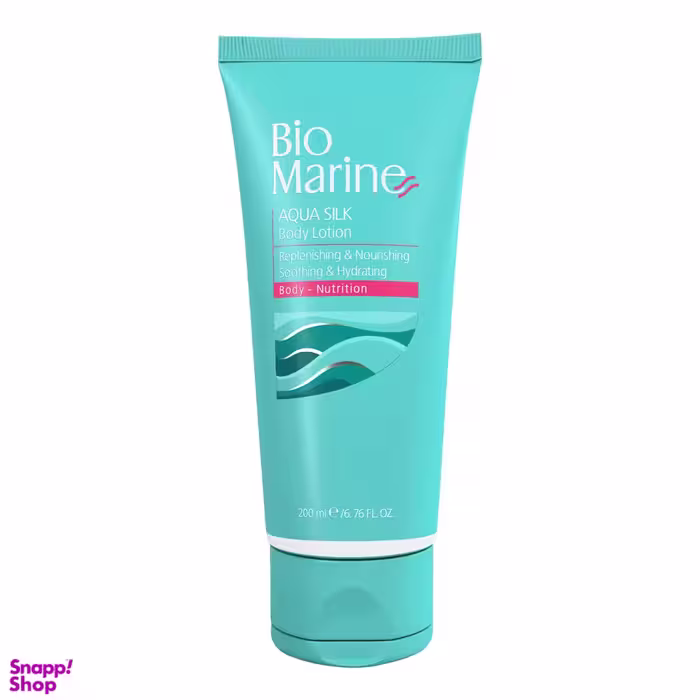 لوسیون بدن بایومارین (Biomarine) مدل AQUA SILK حجم 200 میلی‌لیتر