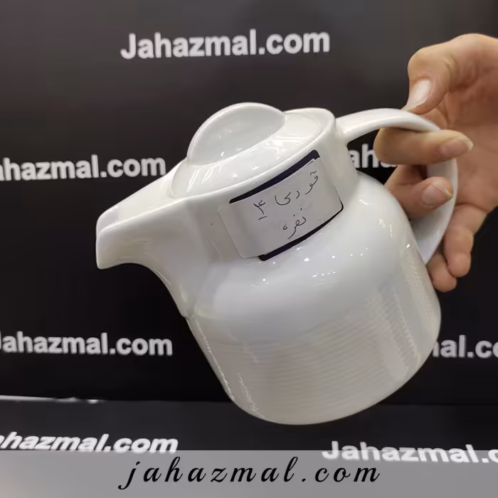 قوری چهار نفره هتلی سفید چینی تقدیس