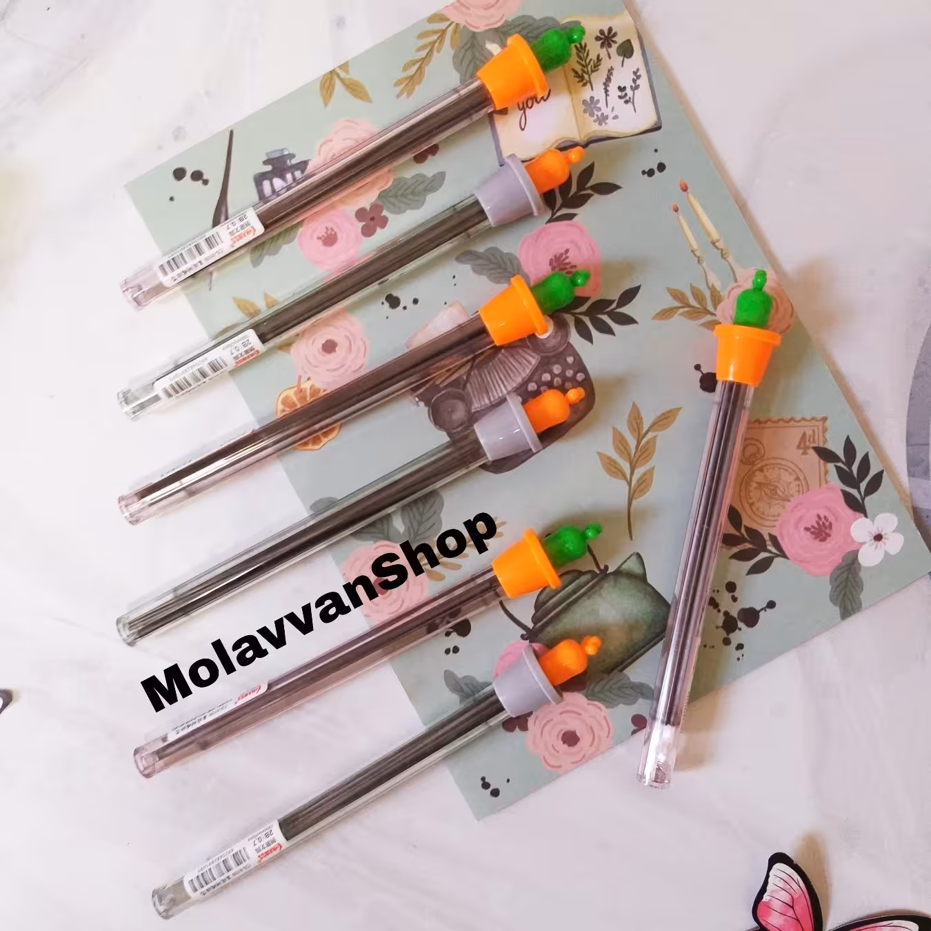 نوک اتود طرح هویج گلدونی  سایز 0.7  نوک مداد نوکی 