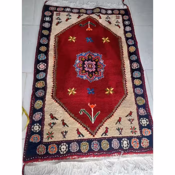 فرش دستباف قالی کلاردشت طرح گل سینی جدید کد Far12