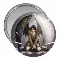 آینه جیبی خندالو مدل لیوای انیمه اتک آن تایتان Attack on Titan کد 18556