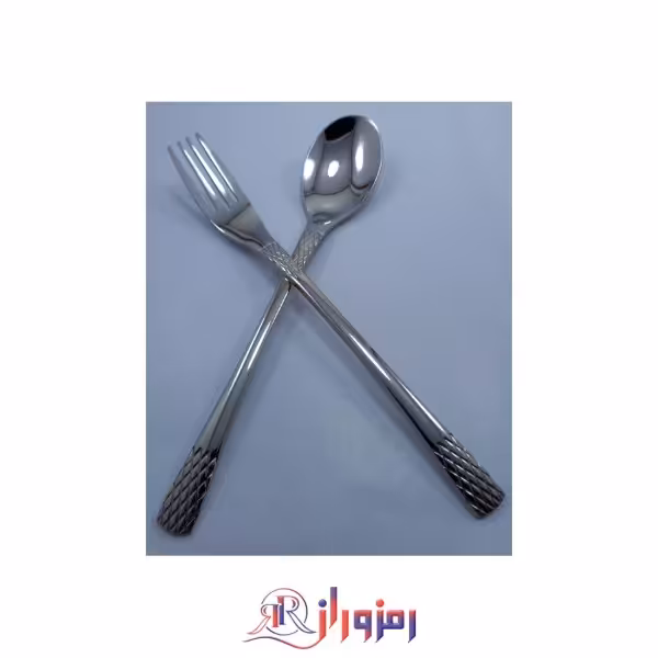 سرویس قاشق و چنگال 24 نفره 120 پارچه یونیک طرح اناناسی براق