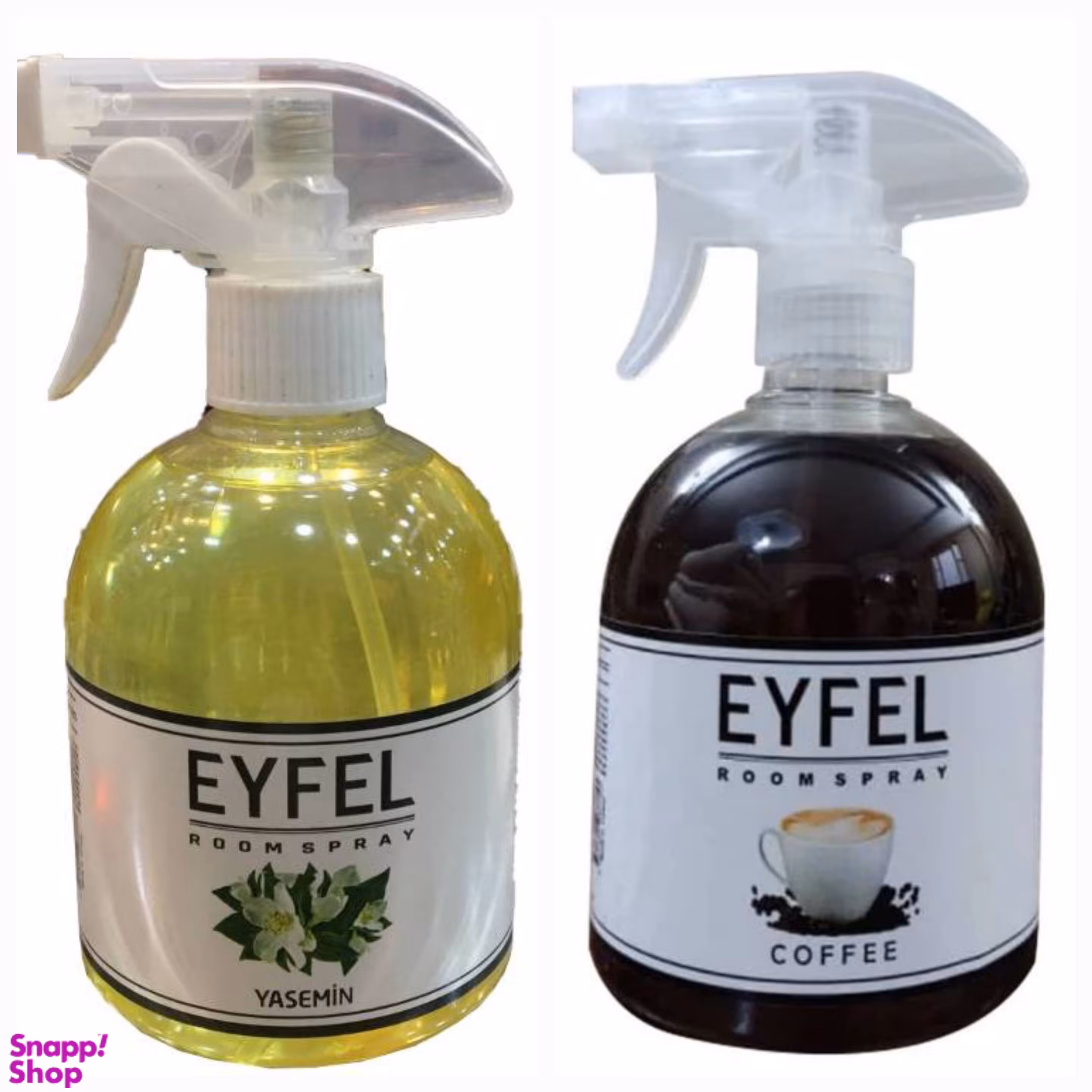 اسپری خوشبو کننده هوا ایفل مدل قهوه و گل یاس مجموعه 2 عددی