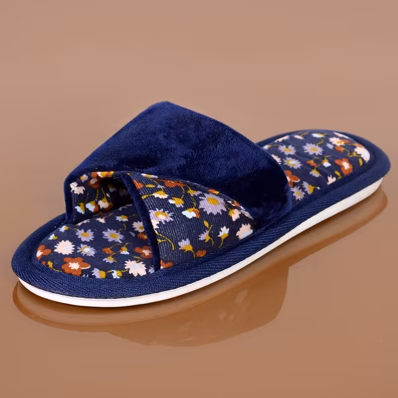 دمپایی حوله ای زنانه نیکتا 2306 سرمه ای