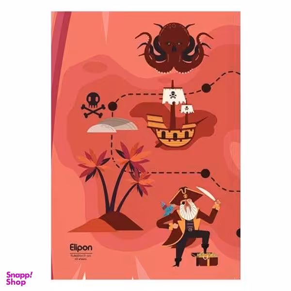 دفتر مشق 40 برگ الیپون کد 2921214