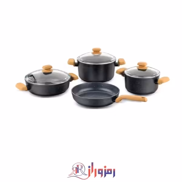 سرویس قابلمه 7 پارچه گرانیتی کرکماز A1249 (اصلی) مدل مونتانا Korkmaz Montana