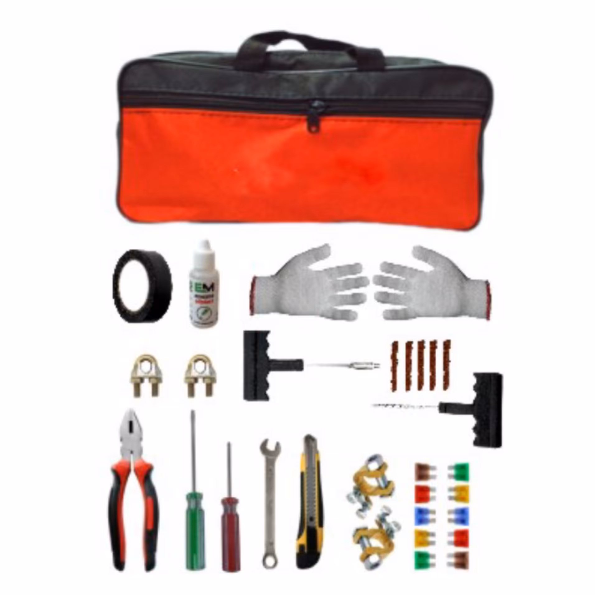 پکیج ابزار ضروری خودرو ای ام مجموعه 13 عددی