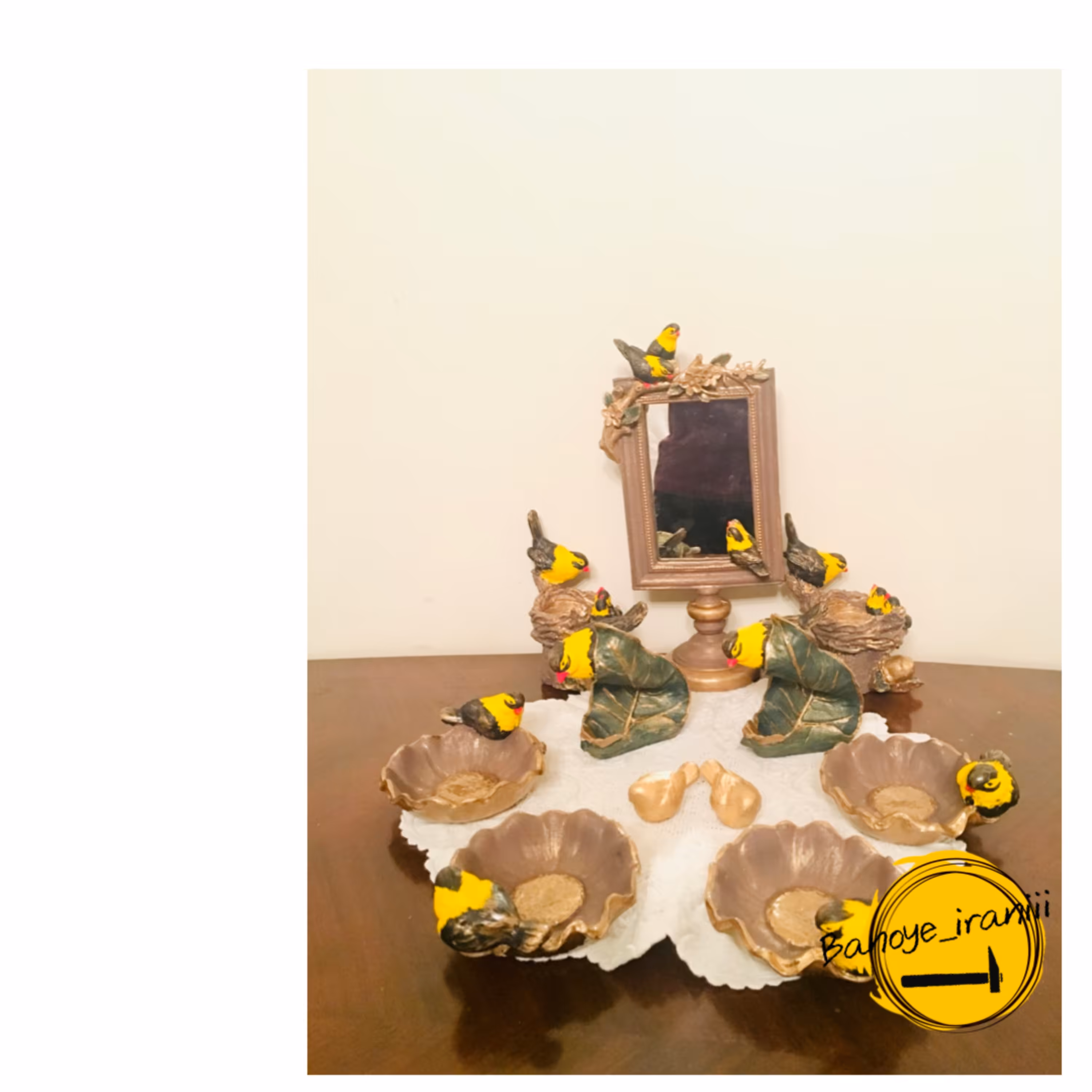 هفت سین 9 تیکه پرنده دار