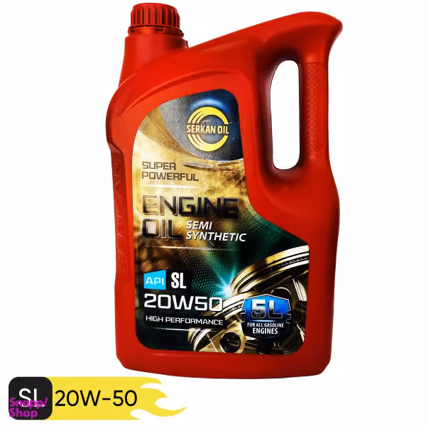 روغن موتور خودرو سرکان مدل 20W-50 SL حجم 5 لیتر