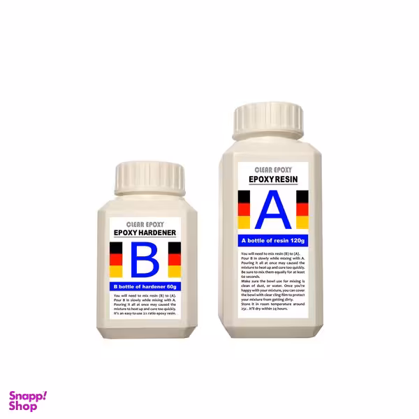 رزین اپوکسی دو جزئی مدل A-B کد RHB حجم 180 میلی لیتر