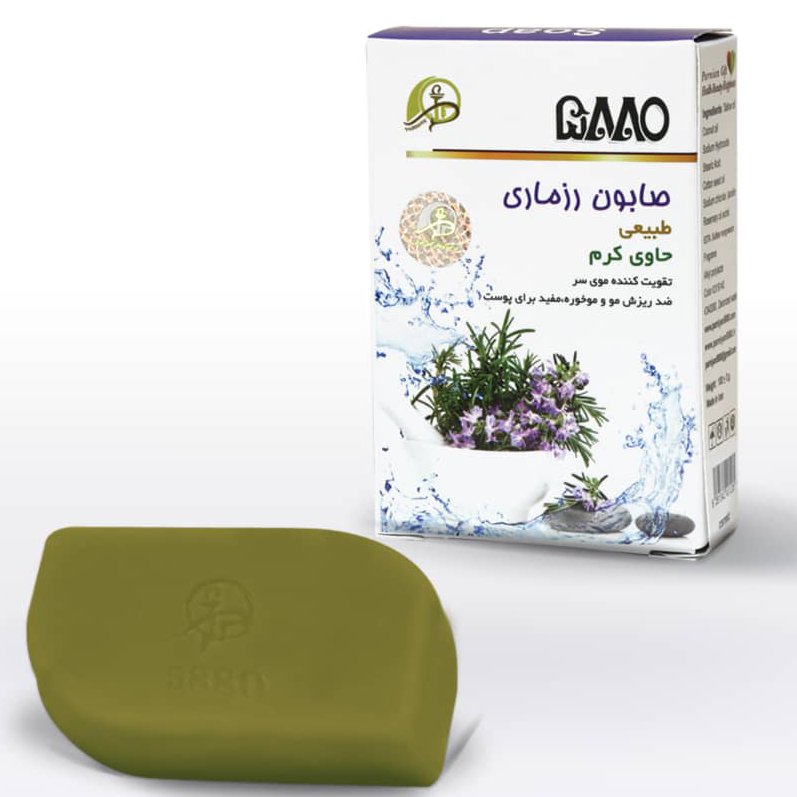 صابون طبیعی رزماری حاوی کرم (ضد موخوره و تقویت مو)