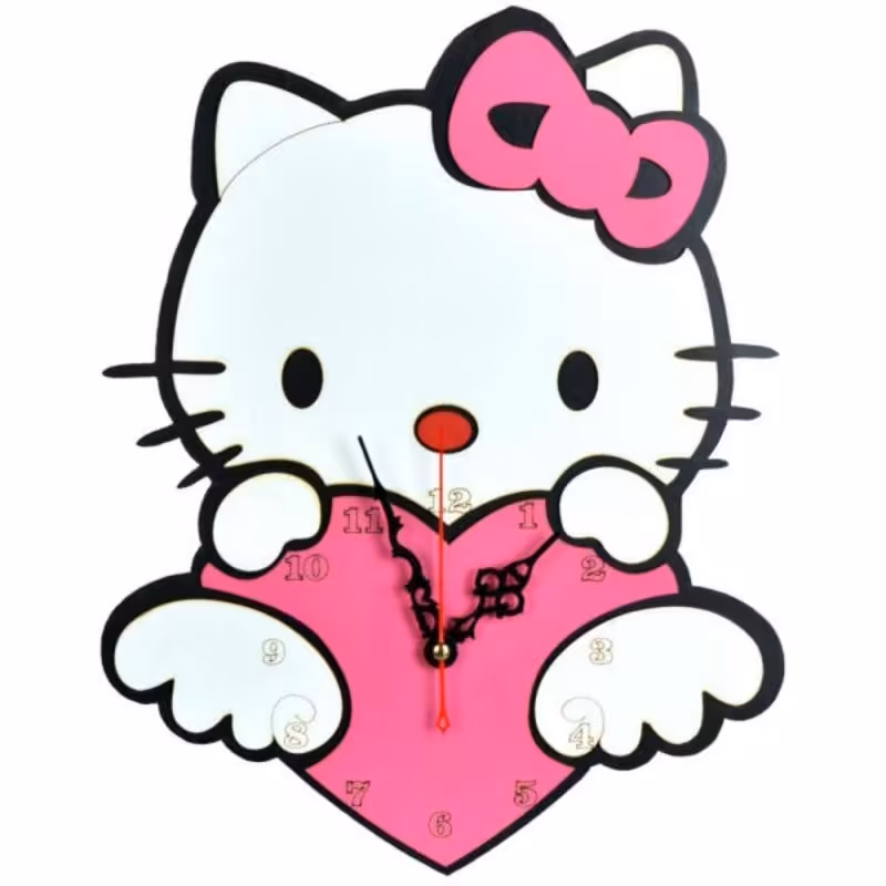 ساعت دیواریمهدی یار طرح کیتی کد S5