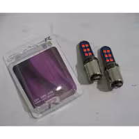 لامپ دو کنتاک عادی 12 smd قرمز (فلش زن نیست) 
