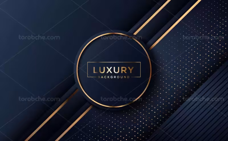 وکتور بک گراند طلایی رنگ لوکس | گرافیک با طعم تربچه