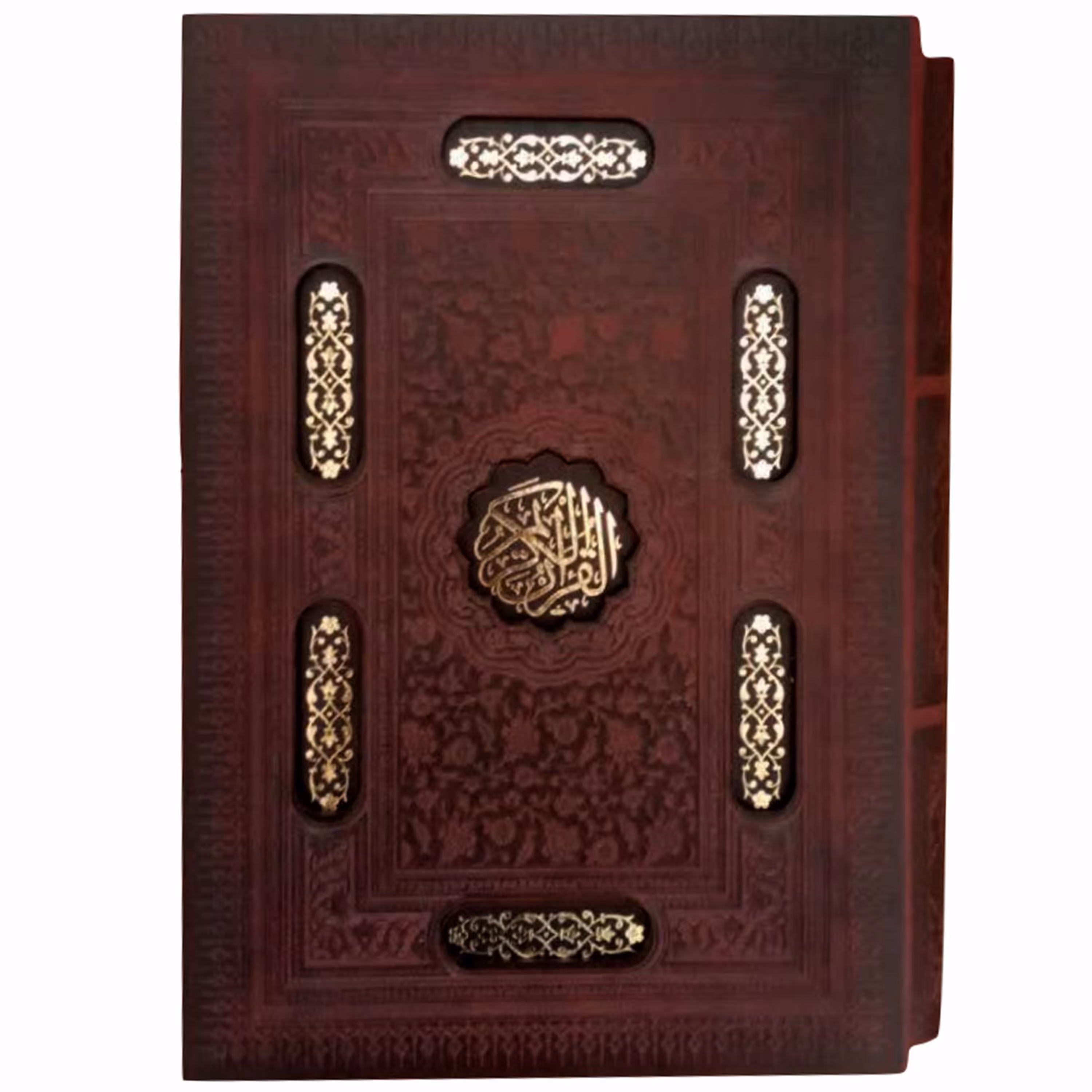 012882-قرآن وزیری چرم قابدار برشی 1200صفحه 120407