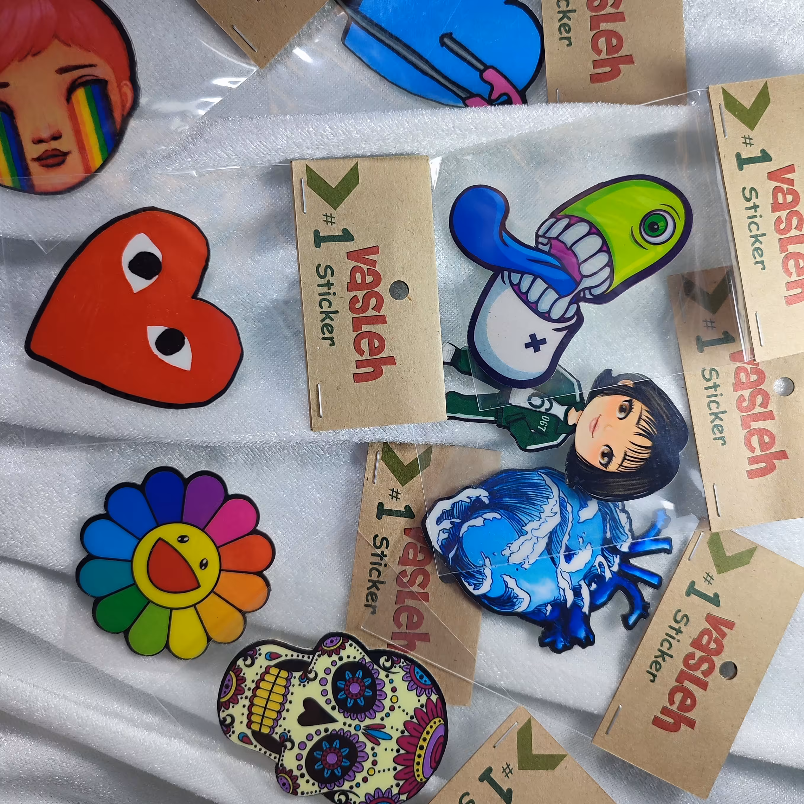 استیکر برجسته کارتونی فانتزی چسب دار