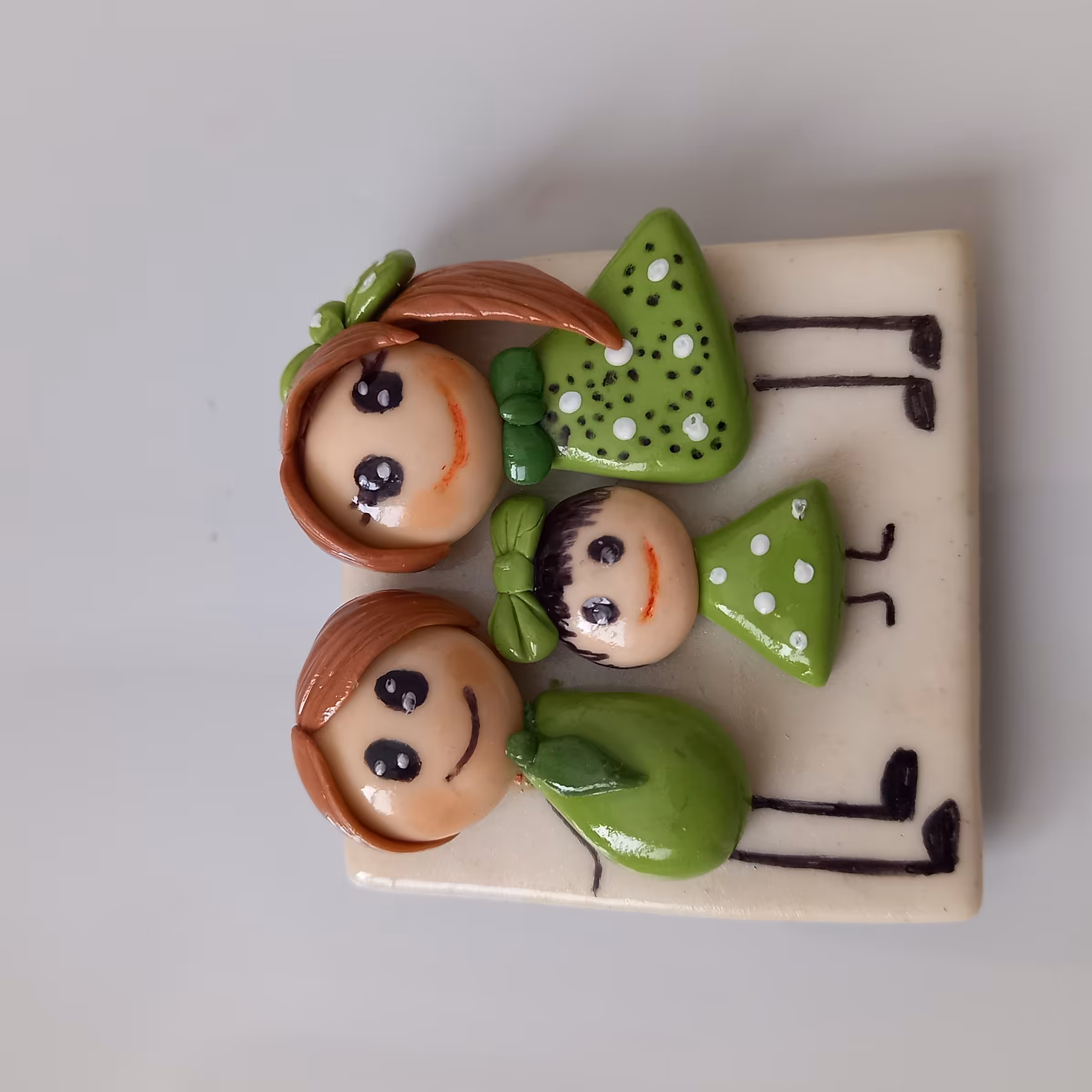 مگنت خانواده ، دستساز ، خمیر ایتالیایی،