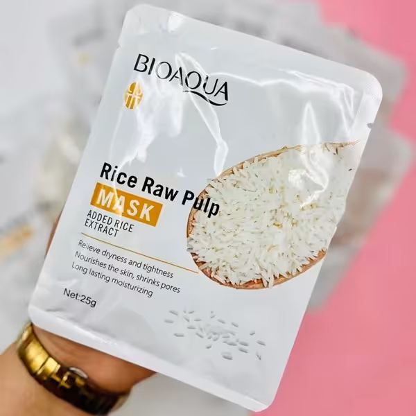 ماسک ورقه ای صورت برنج بیوآکوا  محصولات پوستی سانیا  