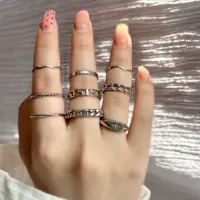 پک انگشتر کارتیر نقره ای