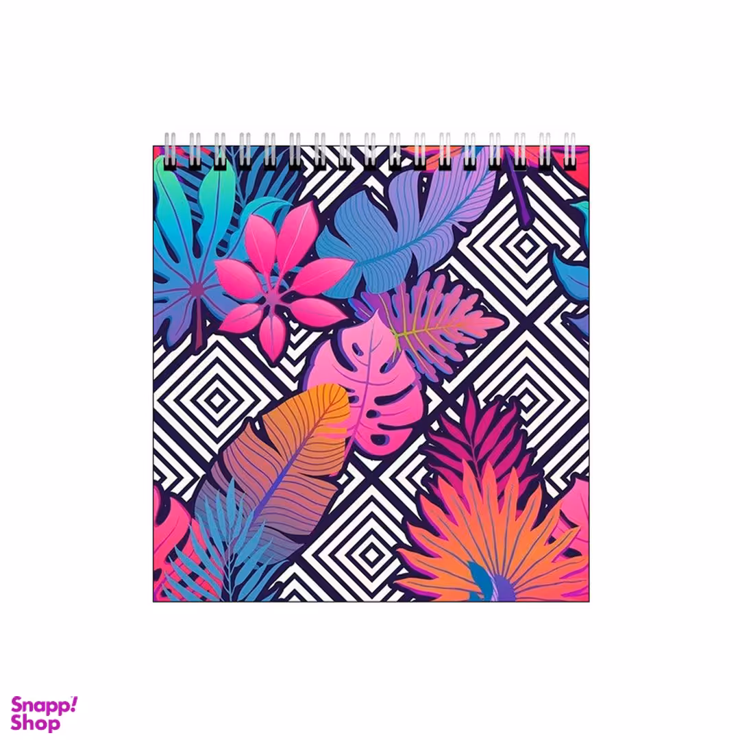 دفتر طراحی بامبیلیپ طرح پترن گل و اشکال هندسی کد 5311618