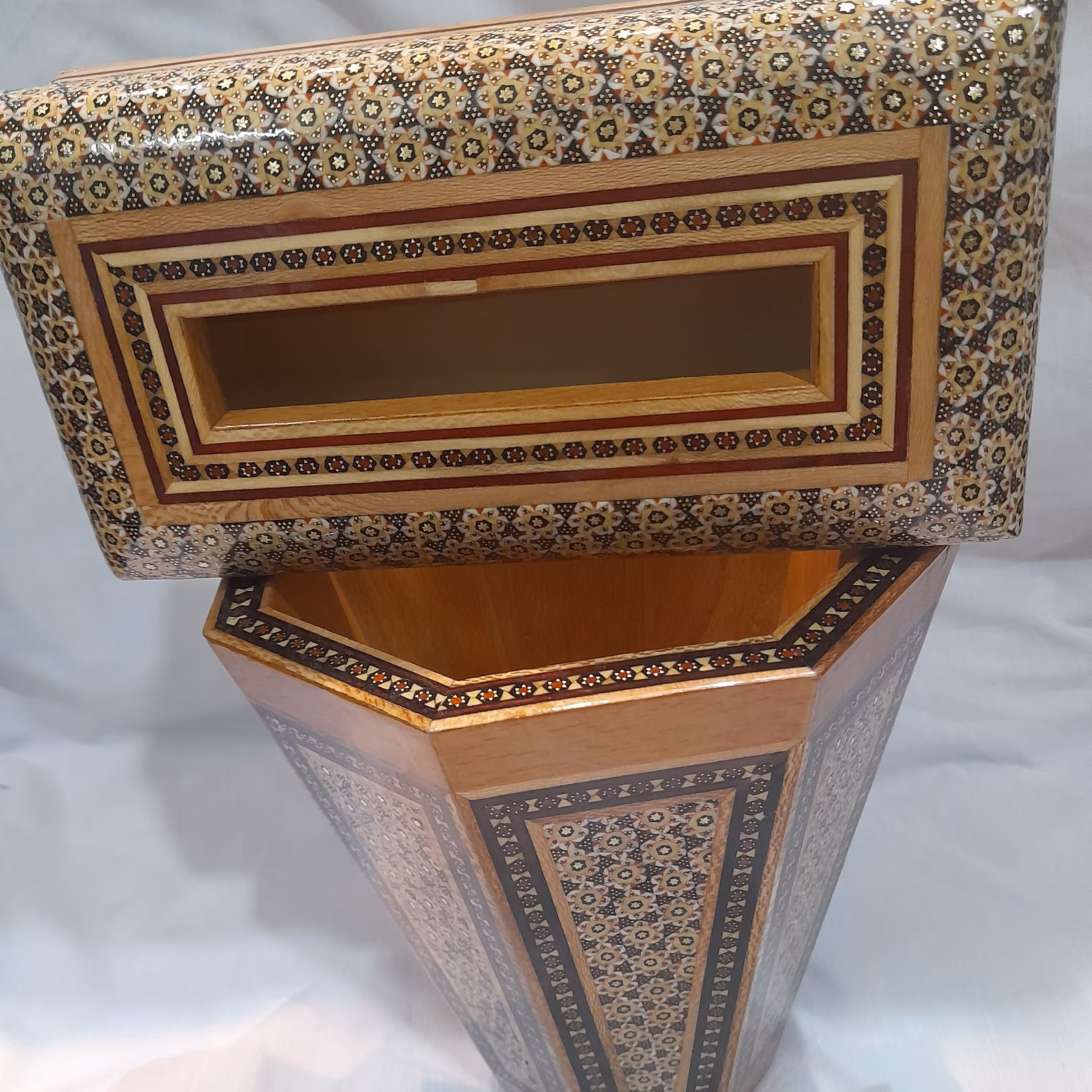 جا دستمال کاغذی و سطل خاتم 