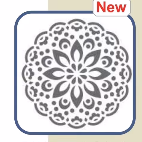 شابلون طرح ماندالا کد 1196 سایز 20 در 30 