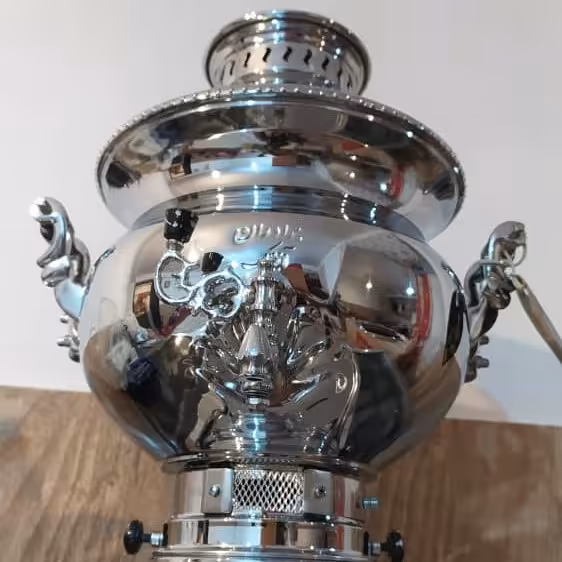 سماور گازی 8لیتری تمام استیل لبه دار ورق ضخیم سفارشی به همراه 24ماه گارانتی پس از فروش