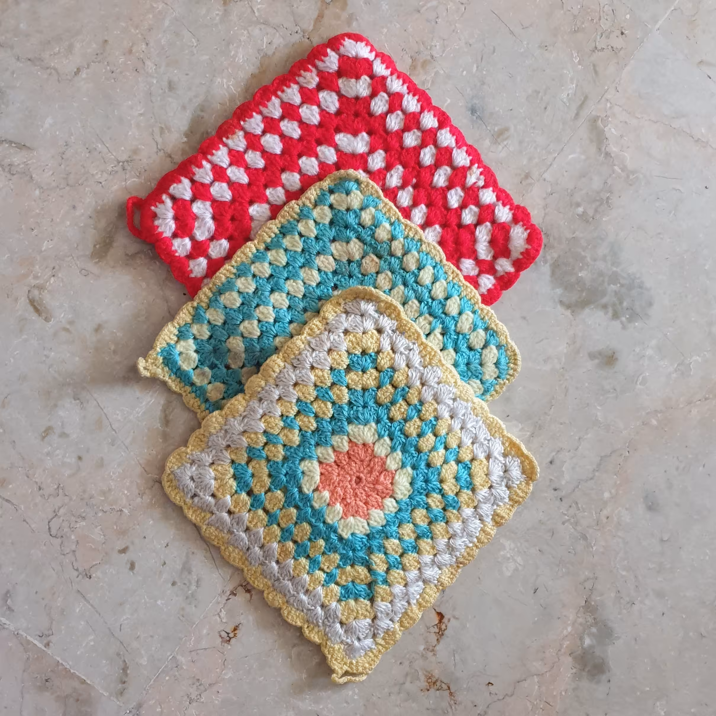 3 عدد دستگیره آشپزخانه بافتنی قلاب بافی