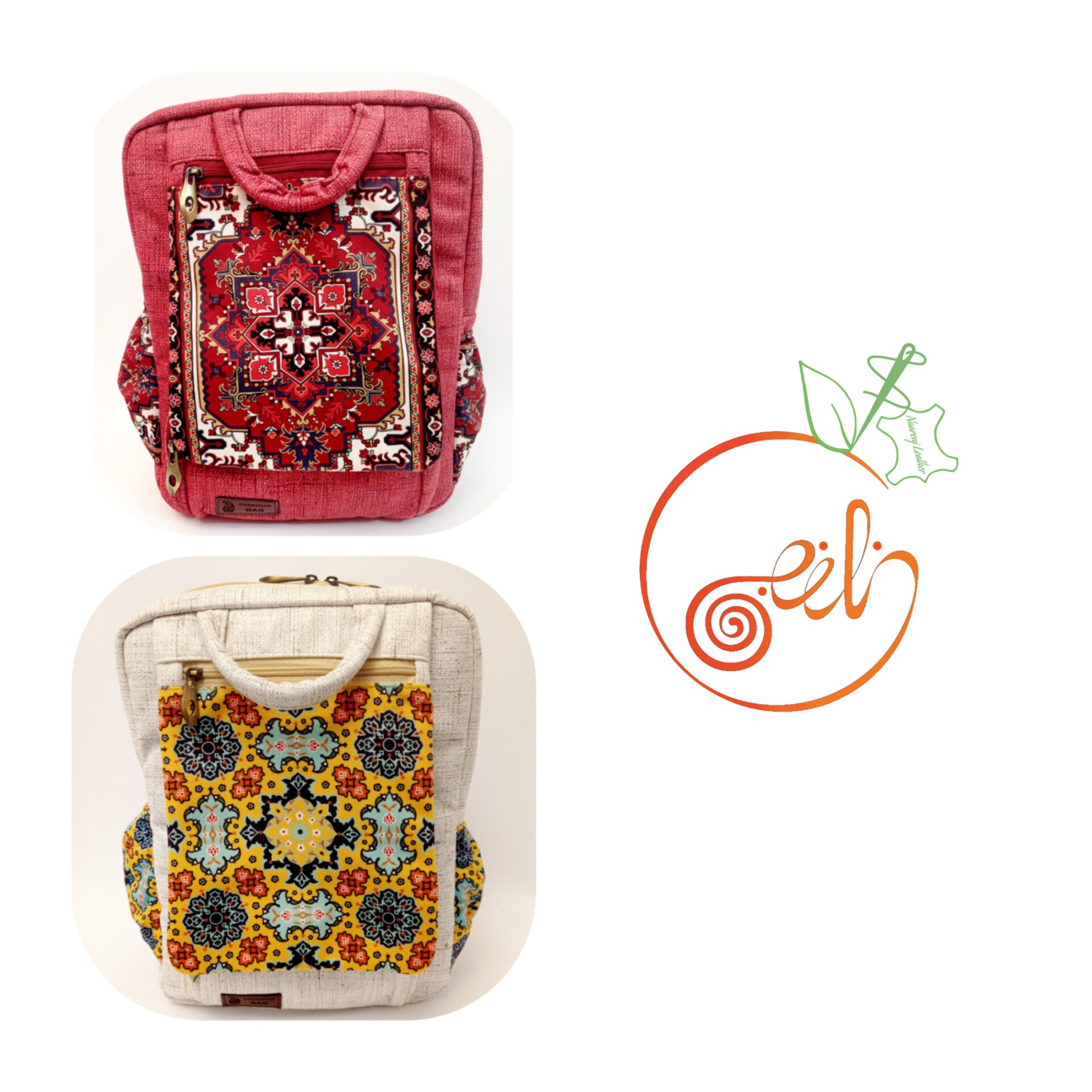 کوله ی چارقد دارای دو بند دستی و دارای بند کولی قابل تنظیم شیک و زیبا 