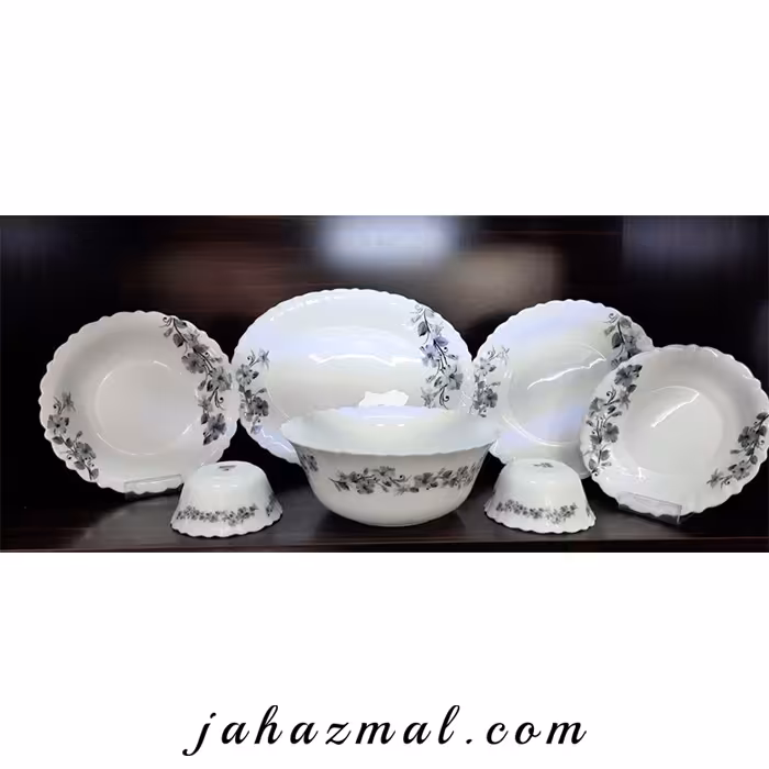 سرویس غذاخوری پارس اپال طرح جوبا مشکی کد 777