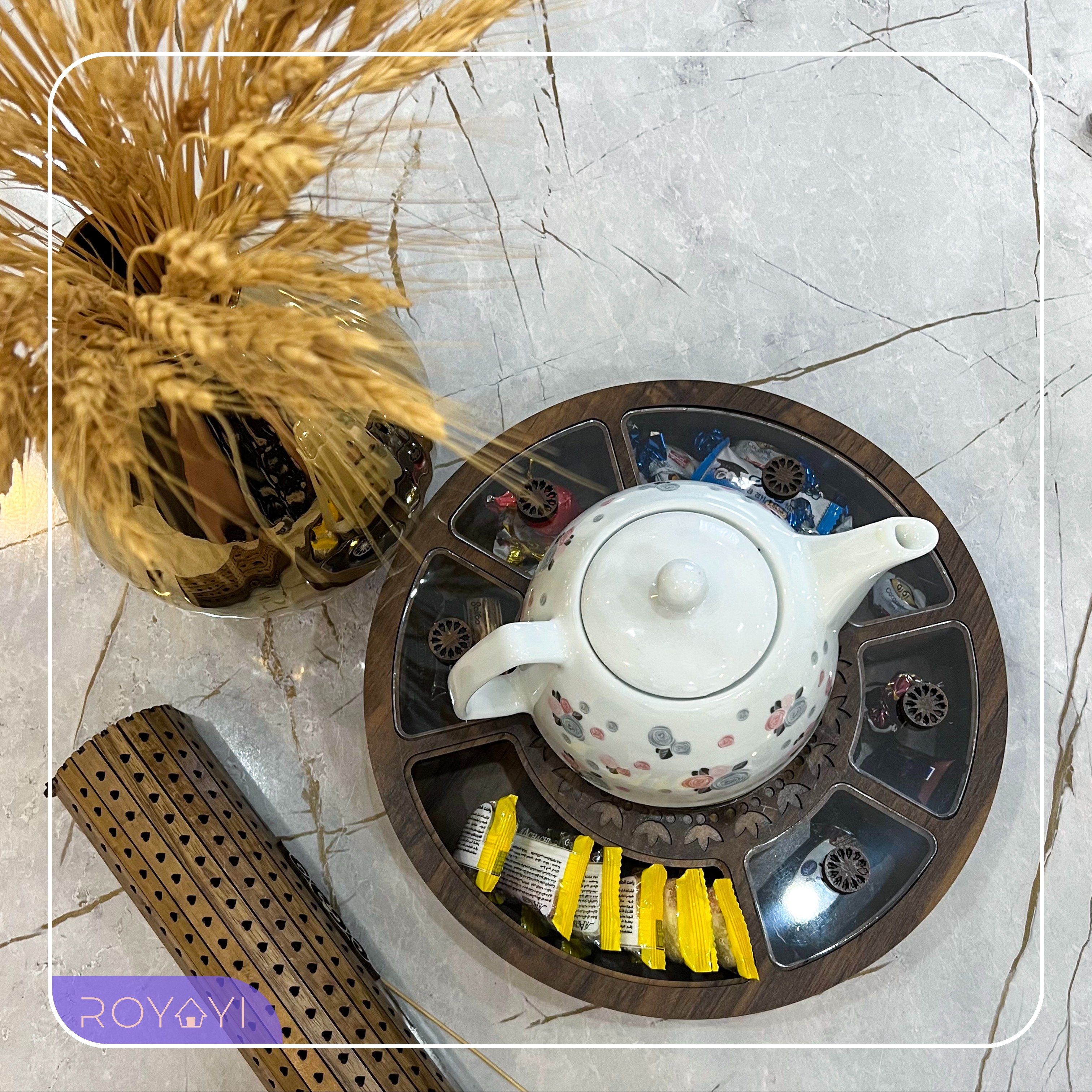 جعبه پذیرایی 6 خانه وارمردار