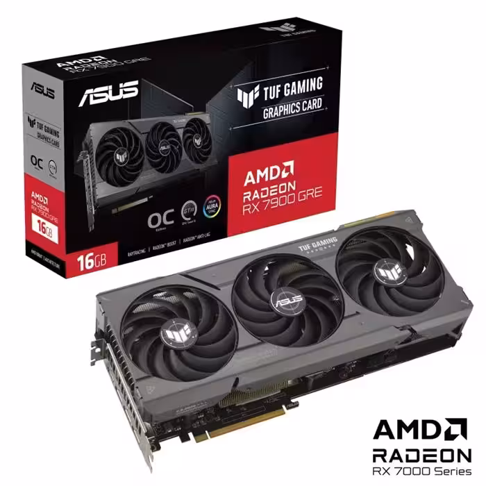کارت گرافیک ایسوس مدل TUF Gaming Radeon RX 7900 GRE OC Edition GDDR6 حافظه 16 گیگابایت