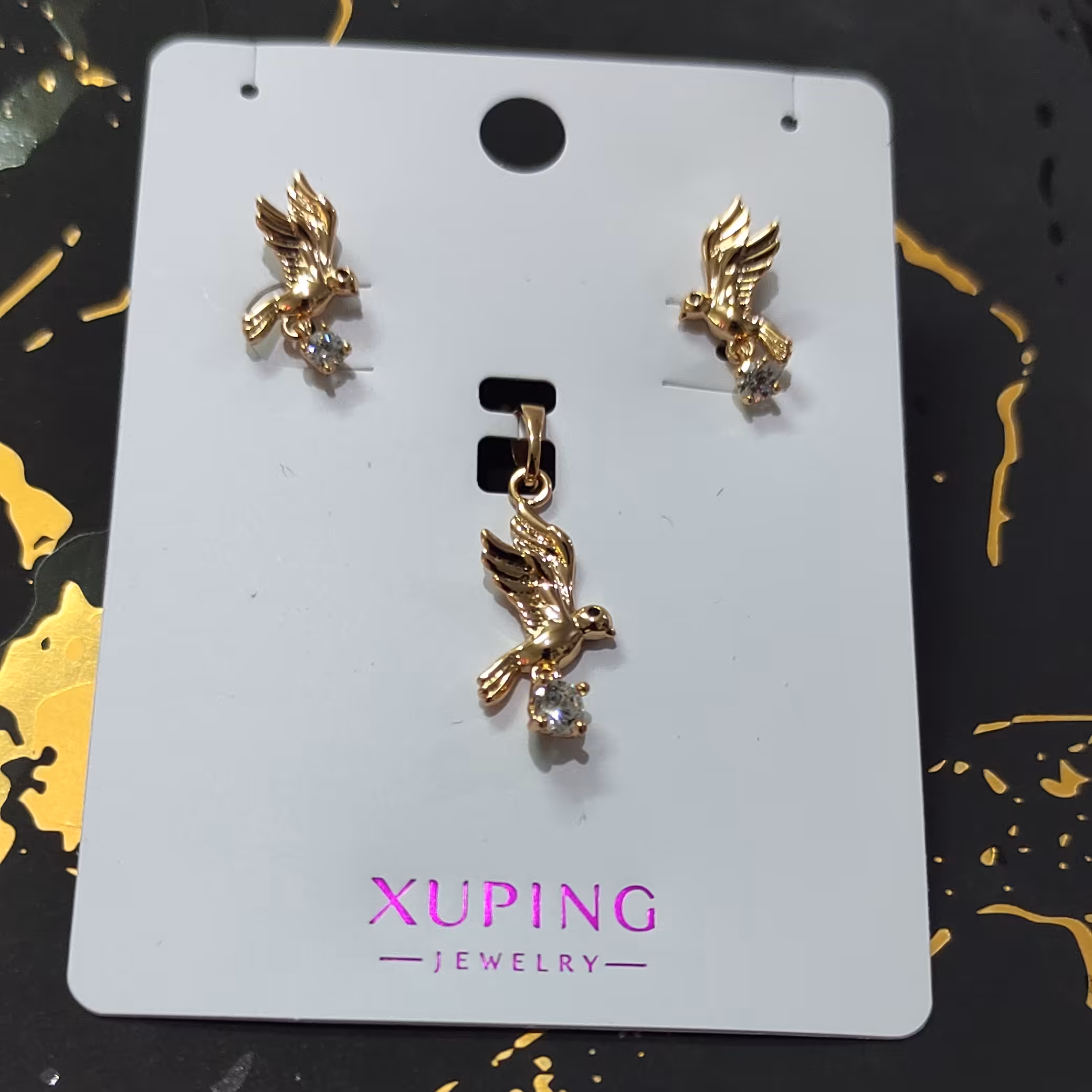 نیم ست مارک ژوپینگ ضد حساسیت رنگ ثابت طرح پرنده ازاد