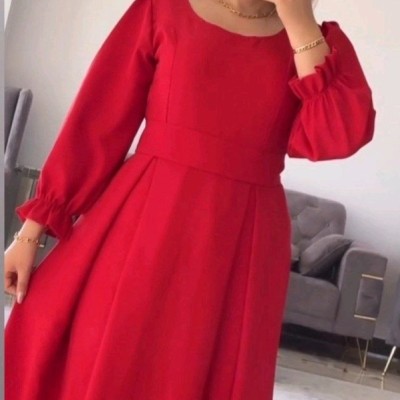 پیراهن مهمانی زنانه کرپ مازراتی مدل پیراهن بلند دلبر
