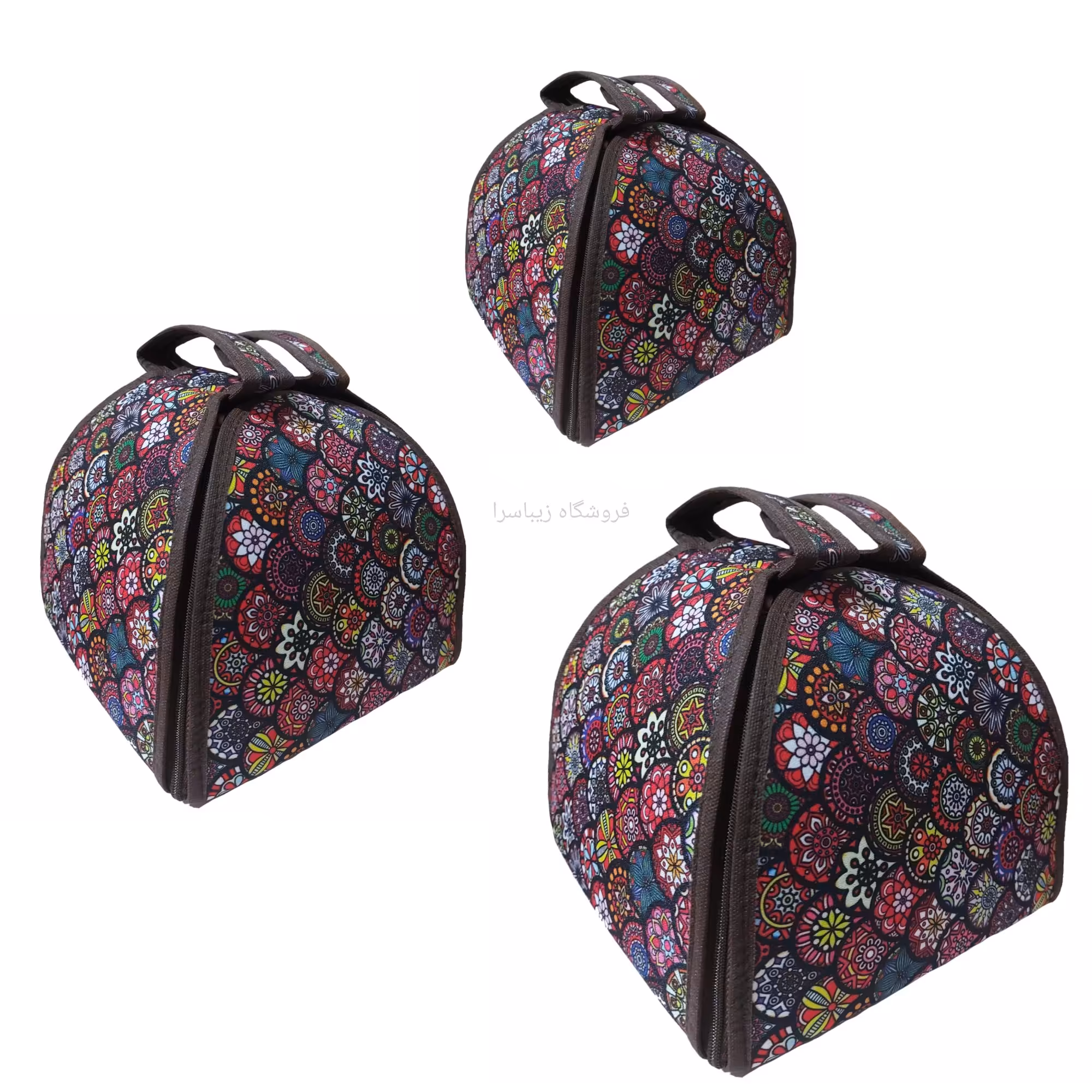 کاور قابلمه 3 تکه در 3 سایز جاجیم بافی کیفیت فوق العاده کاور قابلمه پارکی