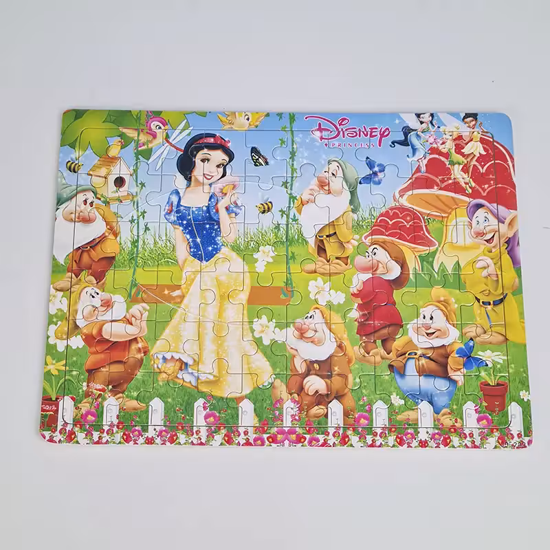 پازل چوبی کودک مدل سفید برفی و هفت کوتوله کد 6249218