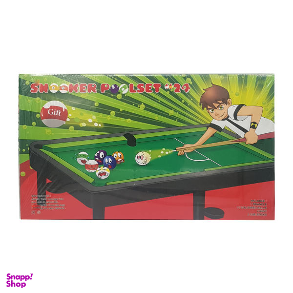 اسباب بازی بیلیارد طرح بن 10 مدل SNOOKER POOLSET 24 کد 10054