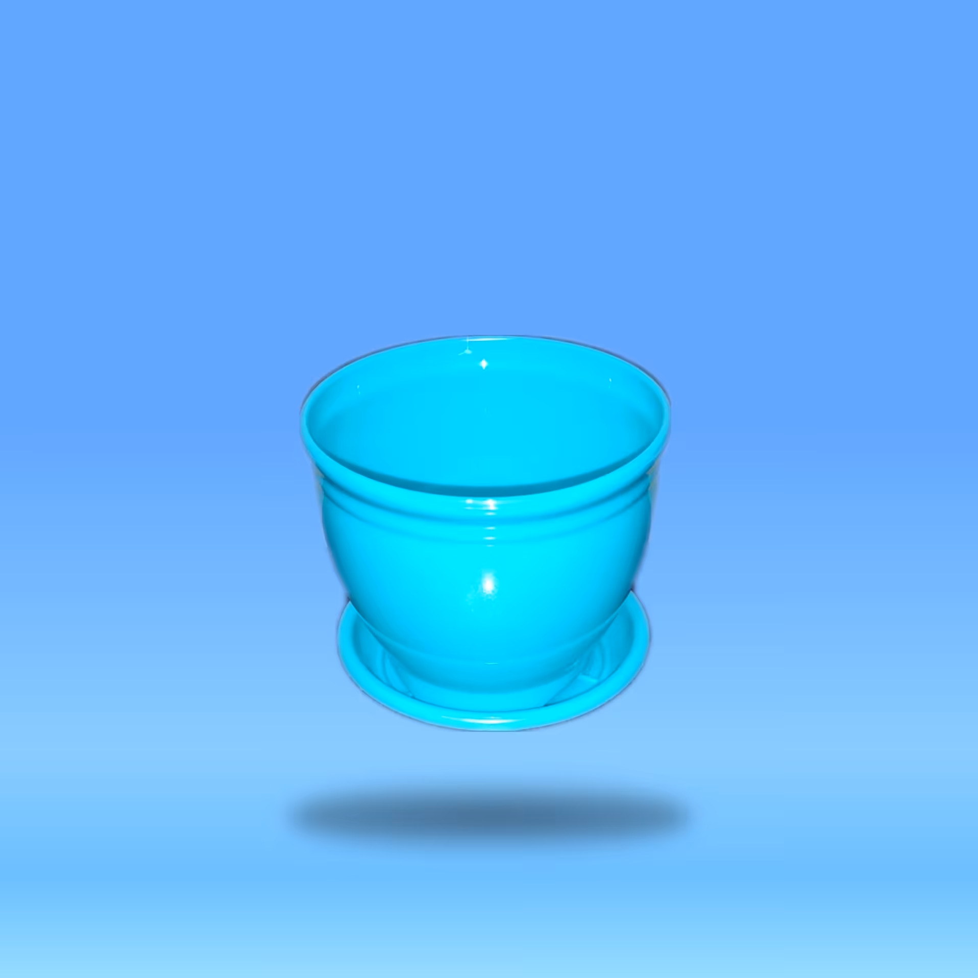 گلدان پلاستیکی رنگی سایز 10 درجه یک