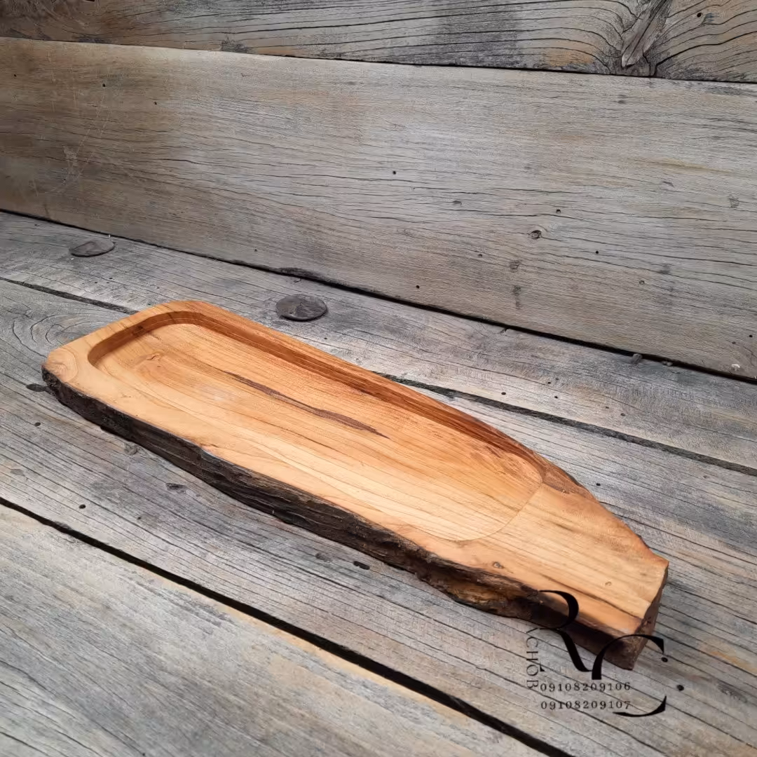 ظرف سرو و پذیرایی دفرمه چوبی مدل C1245