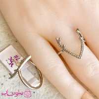 انگشتر دخترانه YSX مدل گوزن نقره ای کد 691-1 - 8