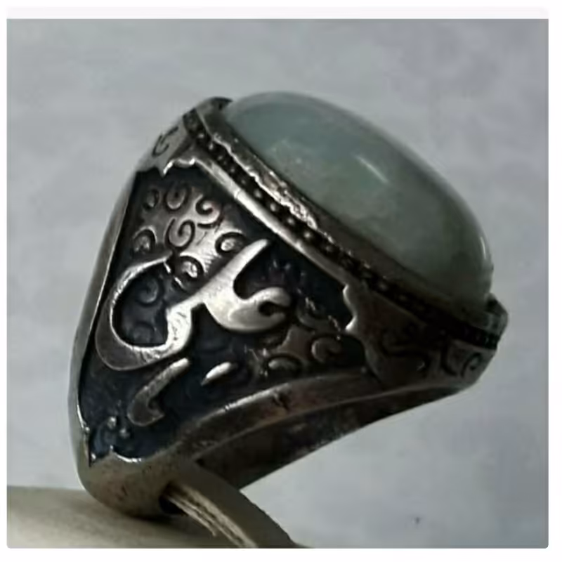 انگشتر بزرگ سنگ ضریح رکاب یا علی یا فاطمه (س)