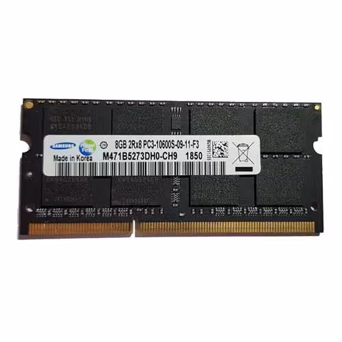 رم لپ تاپ سامسونگ مدل 1333 DDR3 PC3 10600s MHz ظرفیت 8 گیگابایت