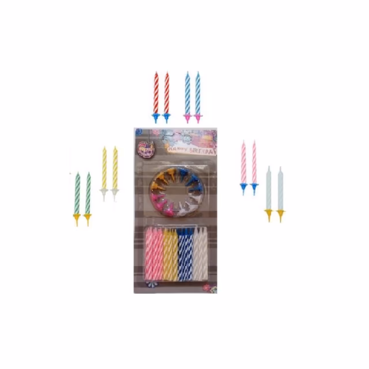 شمع تولد بسته 24 عددی