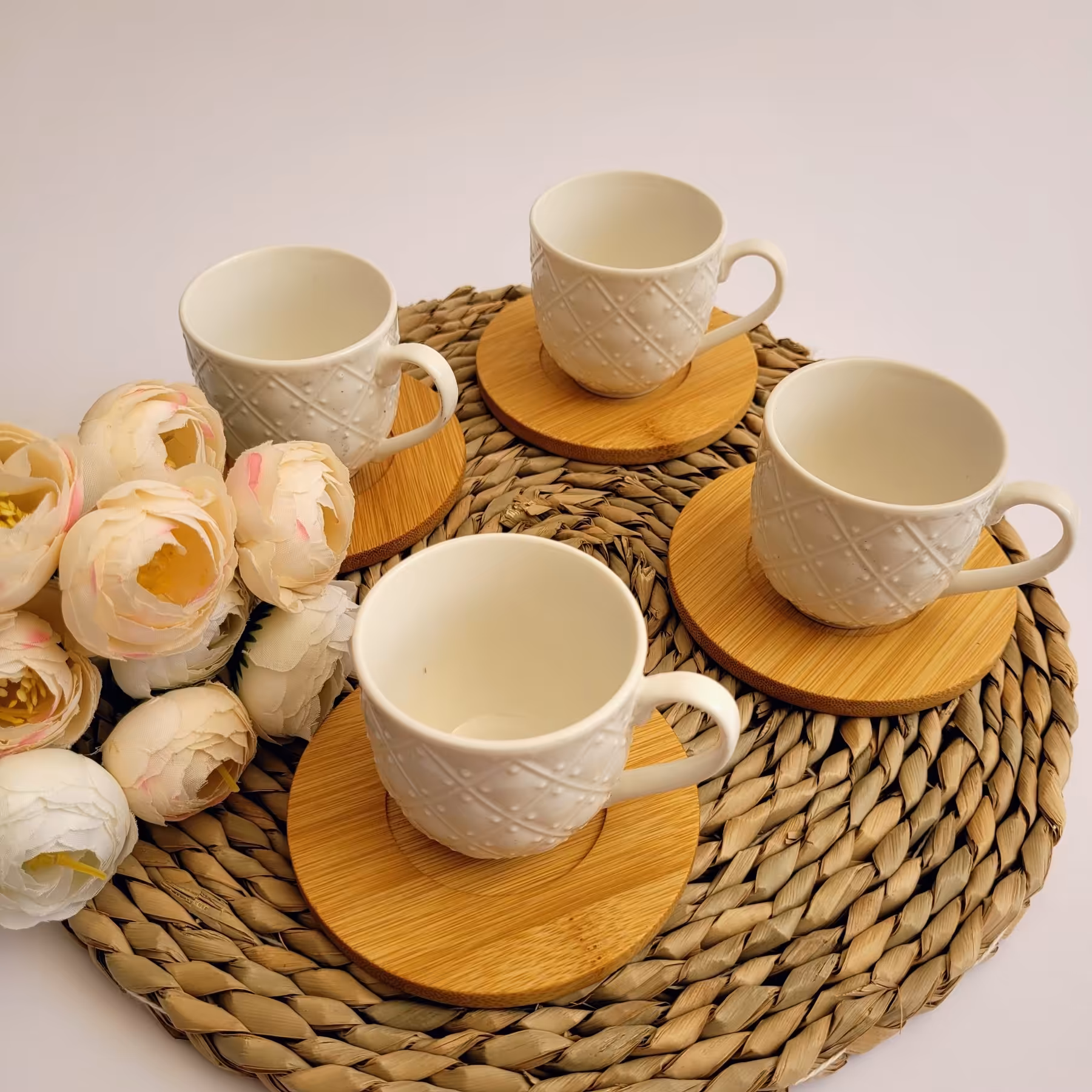 قهوه خوری زیر بابمو 4 عددی کادویی مناسب جهت هدیه به دوستان