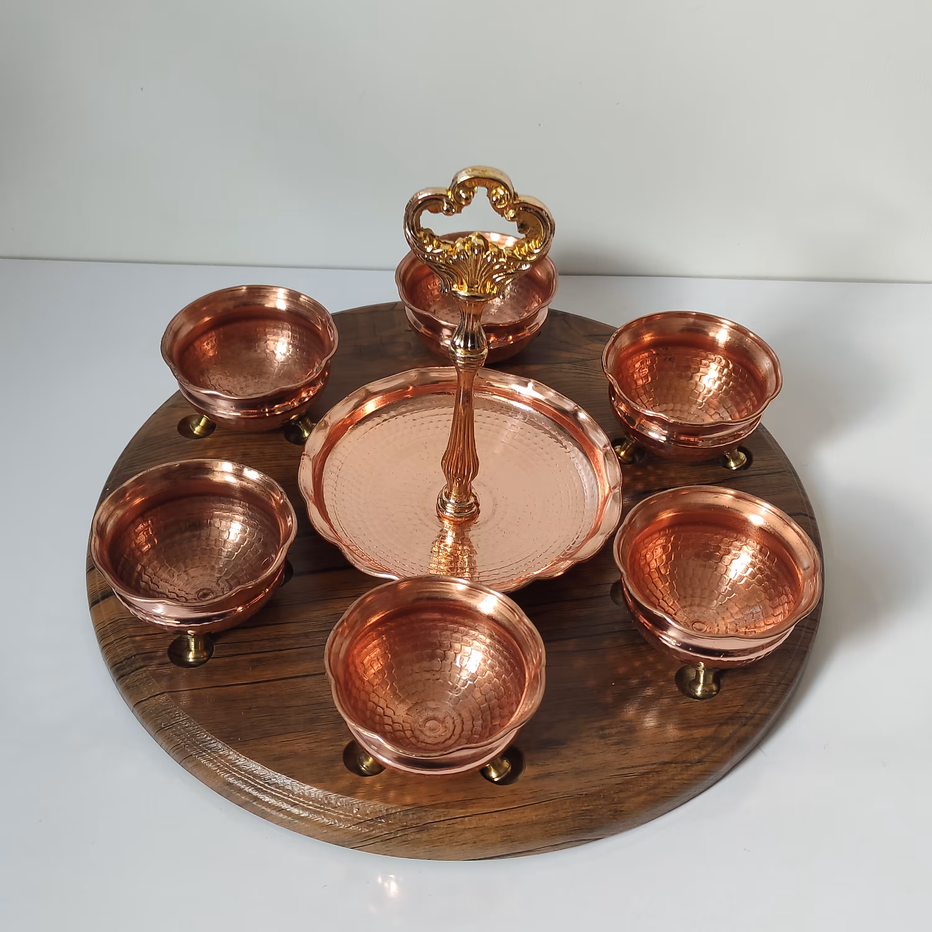 هفت سین مسی شیک سه پایه برنجی نانو