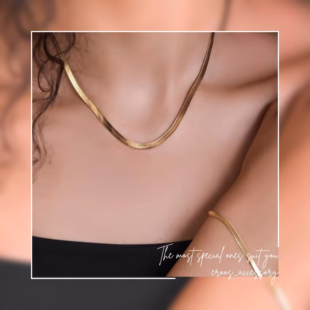 نیم ست زنجیر ماری استیل