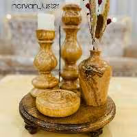 ست کامل جاشمعی وجاعودی وگلدان