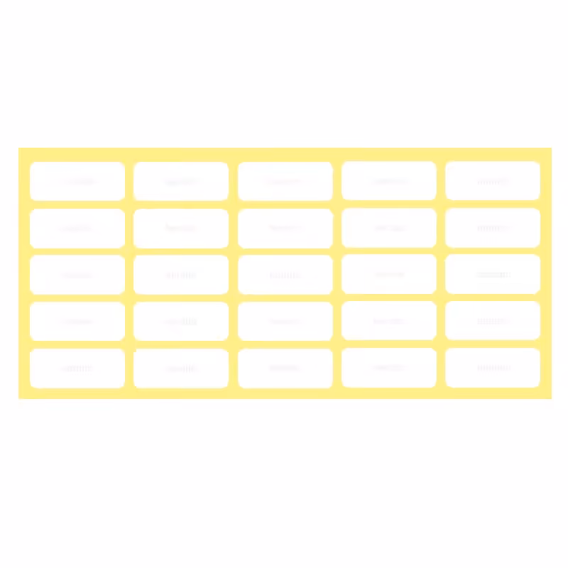 خرید برچسب دور سفید سایز 11 × 23 میلی متر بسته 100 برگی