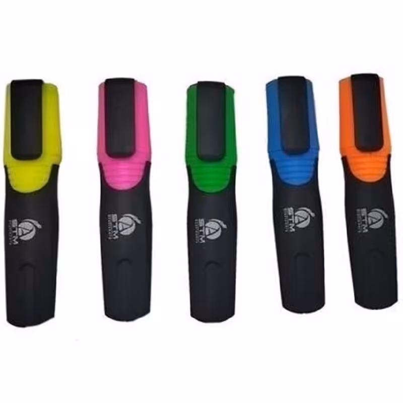 ماژیک هایلایت در  انواع رنگ ها نوک نرم و روان 